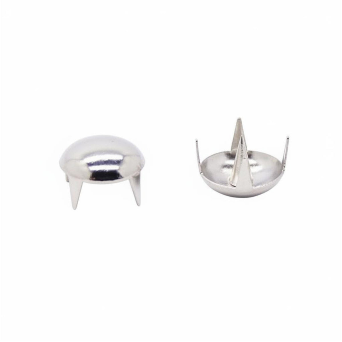 DIY Projects Four-Prong Stud Multi-Purpose Dome Head Stud Easy to Apply Round Claw Rivet Edgy Design for Crafters, DIYers, Clothing Customization, Accessory Decoration