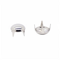 DIY Projects Four-Prong Stud Multi-Purpose Dome Head Stud Easy to Apply Round Claw Rivet Edgy Design for Crafters, DIYers, Clothing Customization, Accessory Decoration