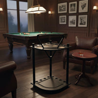 8 Hole Pool Cue Stand Floor Pool Cue Rack Easy to Assemble Game Room Storage