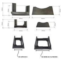 Tire Display Stand for Auto Tires and Wheels, Adjustable and Durable