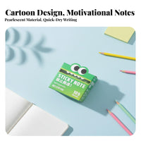 Pull-out Sticky Notes Lustrous Coating Pull-out Sticky Note Box Writable Transparent Memo Notes for Students, Journalers, Educational Activities