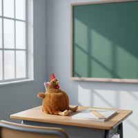 Fuzzy Chicken Writing Implement Case Funny Design Stationery Box Multi-Function