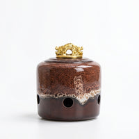 Kiln-Fired Glazed Dragon Garlic Jar Ceramic Garlic Jar