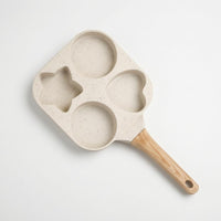 Four-Cavity Frying Pan Speckled Shape E-G Pan Easy to Clean