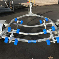 Marine Trailer Roller Keel Bottom Wheel Accessory Blue Trailer Yacht Inflatable Boat Trailer Roller