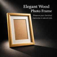 A4 Wooden Picture Frame, 6x4 Wooden Photo Frame, Modern Minimalist Desktop Display Frame, Study Room Decor, MDF Wood Frame, Wall Mount Frame