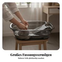 Washboard Basin Deep Home Utility Item Wide Rim