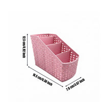 Slanted Stationery Organizer Stylish Design Desktop Storage Box Space Saving Multi-Compartment Organizer for Classroom, Living Room, Vanity