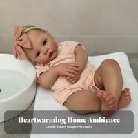 Realistic Newborn Doll Cleanable Lifelike Newborn Doll children's Toy Hand-Rooted Hair Perfect Gift for Parents