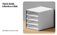 Desktop Drawer Cabinet Space-Saving Desk Organizer No Assembly Required