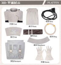 Eishia Cosplay Costume Set for Women - Anime Style with Trench Coat