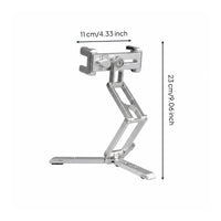 Folding Phone Tripod Multi-Function Phone Clip Tripod Adjustable Angle Mobile Accessory for Video Filming
