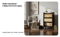 Multi-Tier Shelving unit with Cabinets Chinese appearance & pattern Etagere with Cabinet Retro artistic design Shelving unit for Book Lovers, Living Room, Study, Bedroom