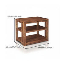 AV Media Shelving Tower Solid Wood Amplifier Stand Record Player Stand Hifi Rack Mortise and Tenon Joinery Heavy Duty Vibration Damping Suitable for Home Theater Listening Room Professional Studio