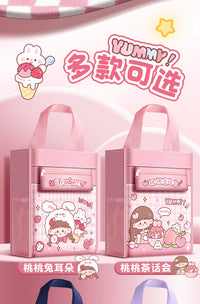 Cartoon Canvas Storage Bag for School Supplies
