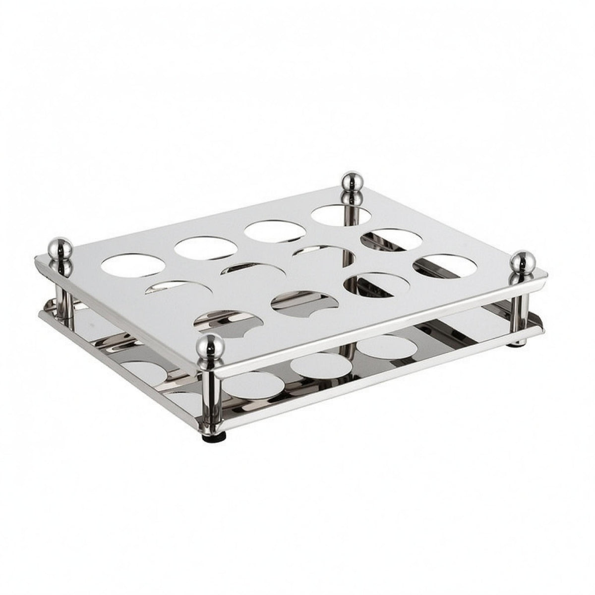 Perforated Liquor Glass Rack Corner Posts Liquor Glass Rack Long-Lasting
