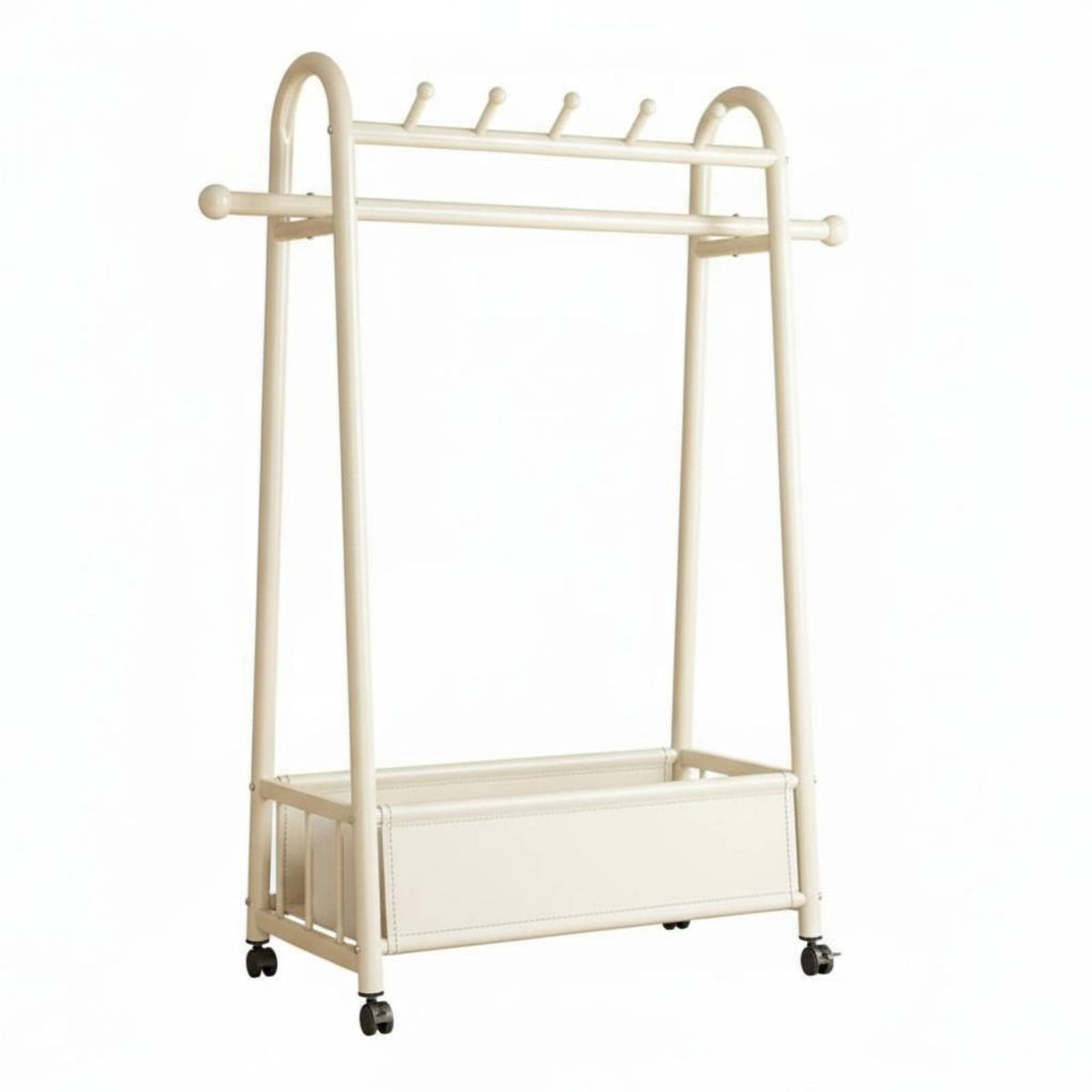Rolling Clothes Rack with Shelf on casters Wheeled Clothes Rail with Shelf complimentarystanding sturdy Duty for Homeowners