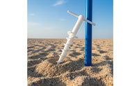 Plastic Spiral Auger Stake Portable Tent Peg with T-Handle Long Screw-in Ground Anchors Heavy-Duty for Camping