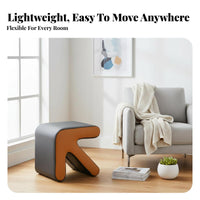 pointedShaped Bench Multi-Purpose Low Stool Easy Assembly for Entryway, Hallway