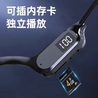 X7 Bone Conduction Bluetooth Earphone with MP3 and Digital Display