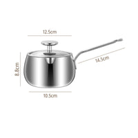 Infant Meal Pot Uncoated Stainless Steel Saucepot Induction Compatible Saucepan