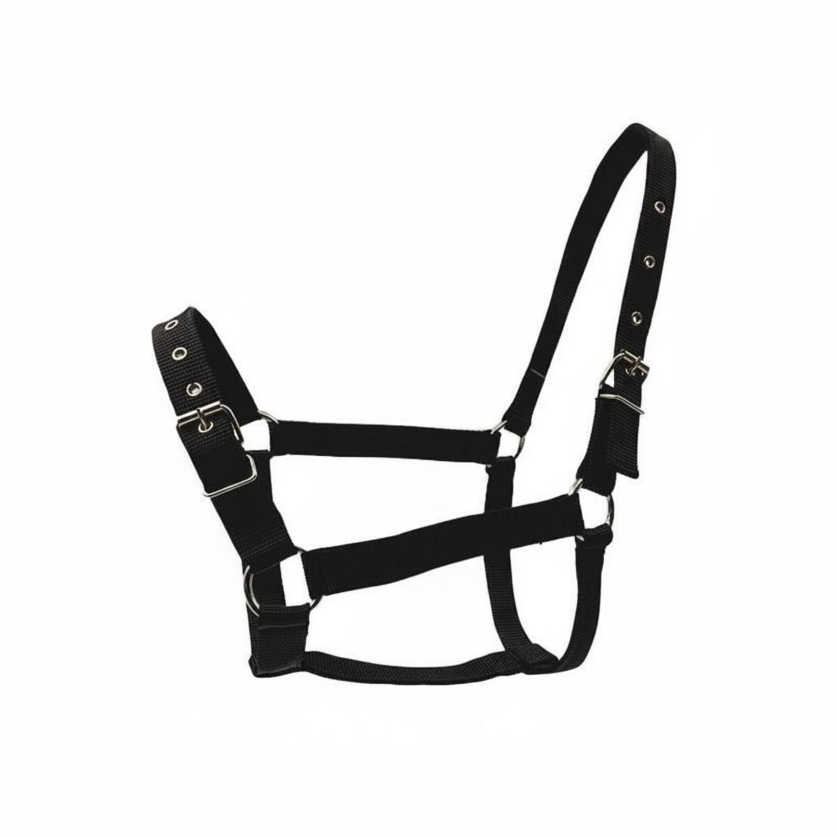 Adjustable Horse Halter Easy to Use Nylon Horse Halter Animal Tack for Riding, Training