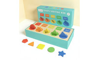 Shape Sorting Box with Tray Fine Motor Shape Sorting Toy Geometric Matching Toy Learning Matching Box Sensory for Toddlers