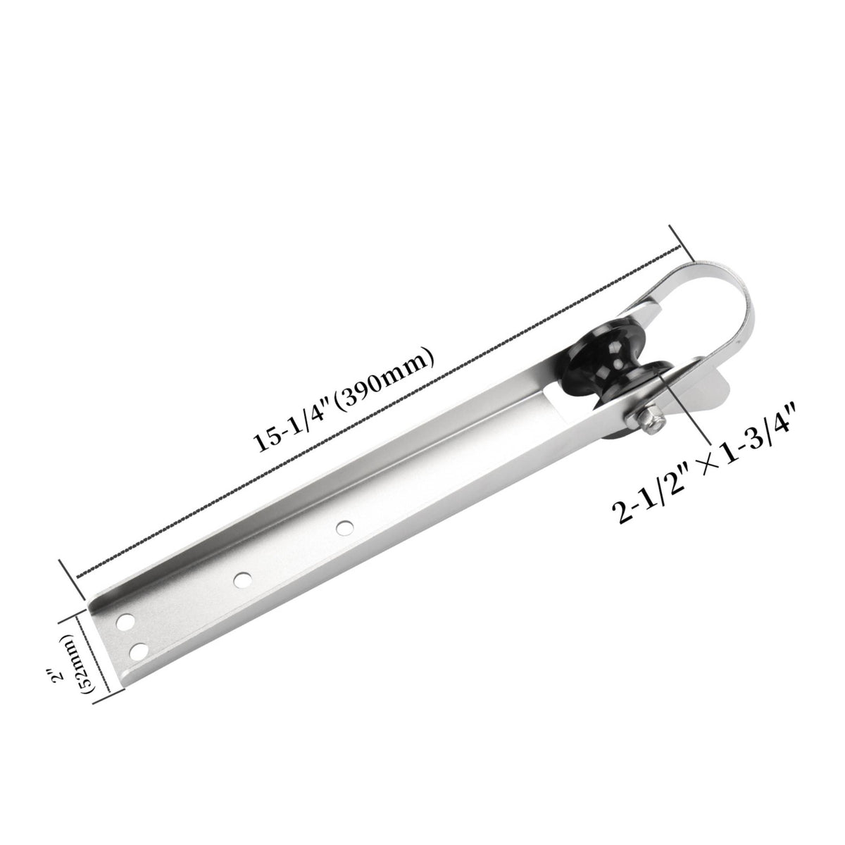 Stainless Steel Anchor Roller Bracket Flat Arm Marine Straightforward Installation