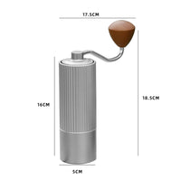Manual Coffee Bean Grinder Adjustable Hand-Crank Coffee Grinder for Camping