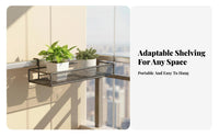 Railing Planter Rack Hanging Design Railing Planter Basket toolat no extra cost Installation
