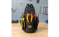 Handsunrestricted Electrician Tool Pouch Wearable Tool Pouch with Metal Attachment Multi-Pocket Organizer Heavy-Duty for Construction Site