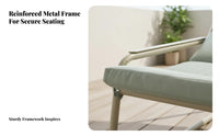 Reclining Design Manual Push-Back Recliner Indoor/Outdoor Use Padded Sling Recliner Space-Saving Lounge Chair Minimalist Design for Readers, Homeowners, Seniors, Balcony, Living Room, Bedroom, Reading Nook