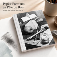 Professional Sketch Paper 180g for Artists, 4K/8K Watercolor and Gouache Pulp Paper