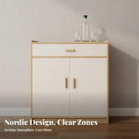 Sideboard Buffet Cabinet Large Storage Capacity Dining Room Buffet Cabinet Multifunctional Modern Credenza with Hutch for Homeowners, Entryway, Office