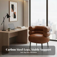 Sumptuous Barrel Chair Soft and Comfortable Vanity Stool Multifunctional