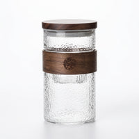 Japanese Style Glass Tea Cup with Infuser, 301-400ml