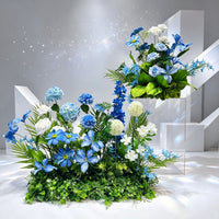 Silk Flower Arrangement for Wedding Aisle Decoration
