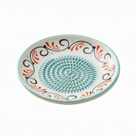 Ceramic Ginger Grater Plate Textured Center Ceramic Grinding Plate Glazed Finish