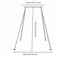 Elevated Fitness Sling Stand Round Foot Pads Portable Fitness Sling Stand Steel