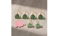 Snap-on Stitch Marker with Needle Stopper Decorative Stitch Marker Cute Needle Stopper Repositionable for Makers