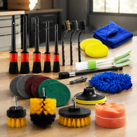 Car Cleaning Kit Car Detailing Kit Drill Attachment Tools Set with Bucket