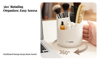 Effortless Rotate 360 Rotating Cosmetic Organizer Space-Saving 360° Cosmetic Organizer Tiered Compartments Multi-Compartment Makeup Carousel Long-Lasting PP Material for Students, Dressing Table, Office, Bathroom Counter, Dorm Room