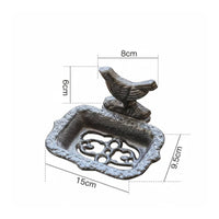 Cast Iron Soap Dish Rustic Look Home Storage Antique Finish for Balcony