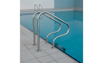 2 Pieces Rustproof Pool Handrail Corrosion-Resistant Swimming Pool Handrail Cylindrical Hardware Sturdy for Hotel Operators