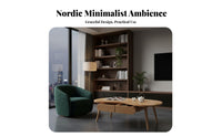Kidney-Shaped Table with Shelf Double-Layer Storage Living Room Furniture Minimalist Design Household Furnishing for Families, Homeowners, Lounge Area