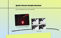Ultra-Bright Waterproof Bike Rear Light, Smart, Easy Install