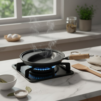 Cast Iron Omelette Pan Hanging Loop Cast Iron Frying Pan Even Heating