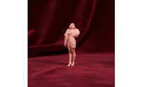 Miniature Woman Figure Highly Detailed Cloaked Female Mini Figure Collectible