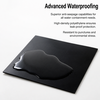 HDPE Geomembrane Pond Liner, Reservoir & Landfill Liner, Impermeable Heavy Duty for Irrigation Channels, Waste Containment