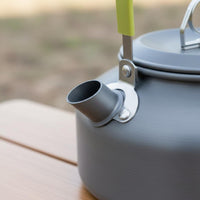 0.8 L Easy to Clean 0.8L Camping Teapot Corrosion-Resistant Camping Coffee Pot Mesh Bag Included for Hiking, Picnic, Travel